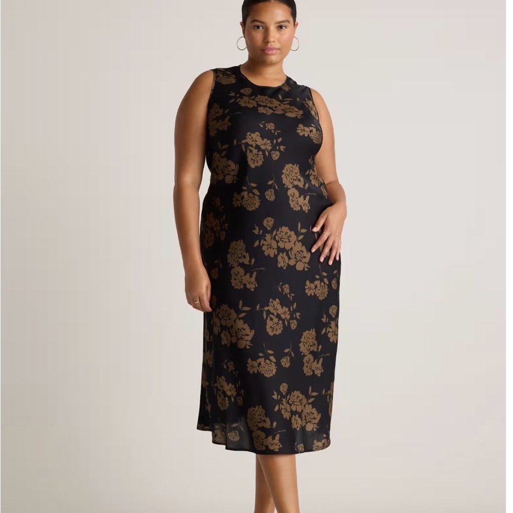 New Washable Stretch Silk Tank full length Dress